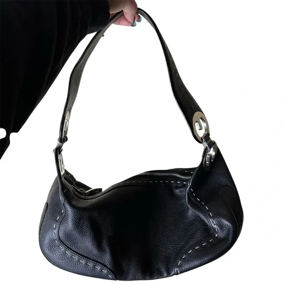 Escada Leather Eluna Shoulder Bag - Picture 1 of 5